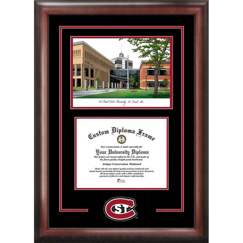 St. Cloud State "spirit" Graduate Frame With Campus Image