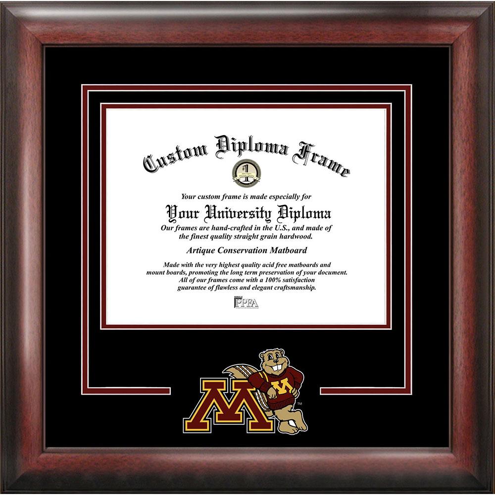 University Of Minnesota "spirit" Diploma Frame