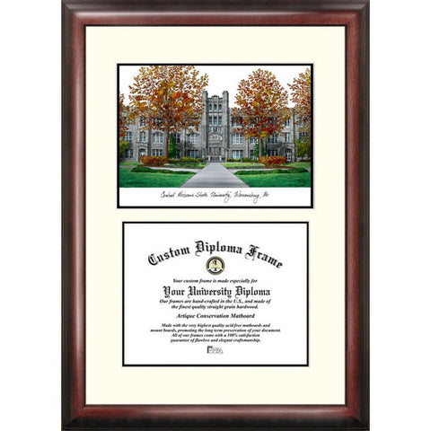 University Central Missouri "scholar" Diploma Frame