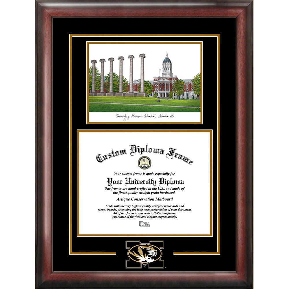 University Of Missouri "spirit" Graduate Frame With Campus Image