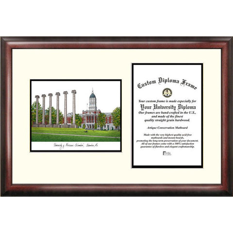 University Of Missouri "scholar" Diploma Frame