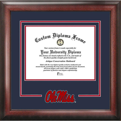 University Of Mississippi "spirit" Diploma Frame