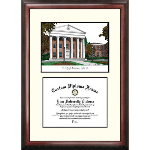 University Of Mississippi "scholar" Diploma Frame