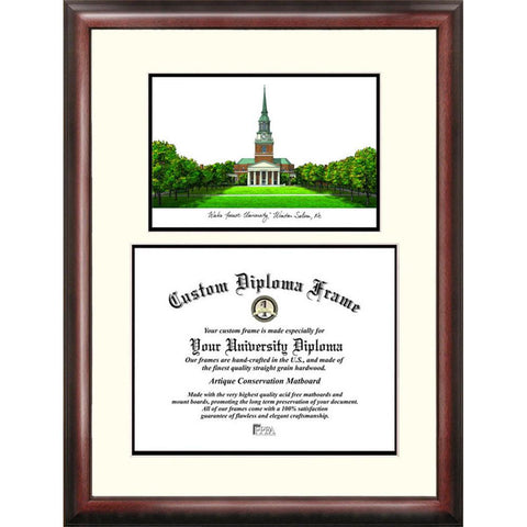 Wake Forest University "scholar" Diploma Frame