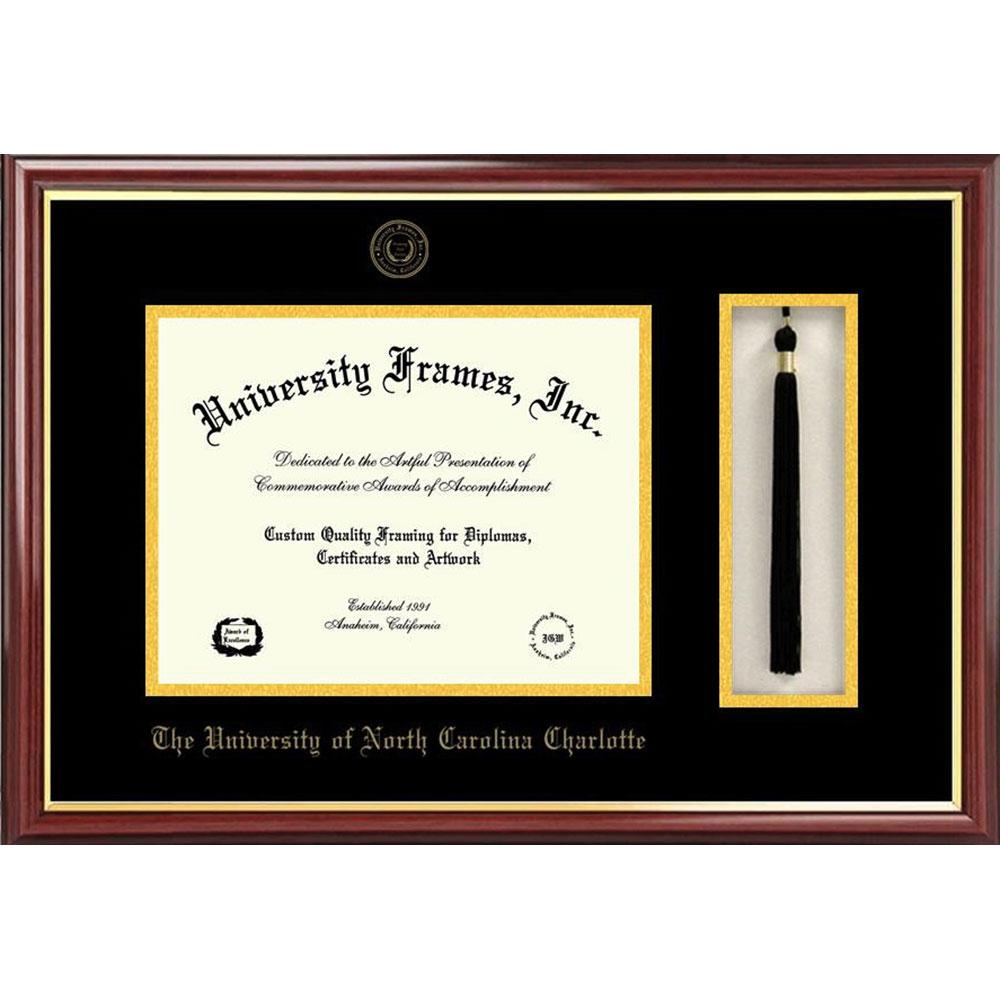 University Of North Carolina, Charlotte Tassel Box And Diploma Frame