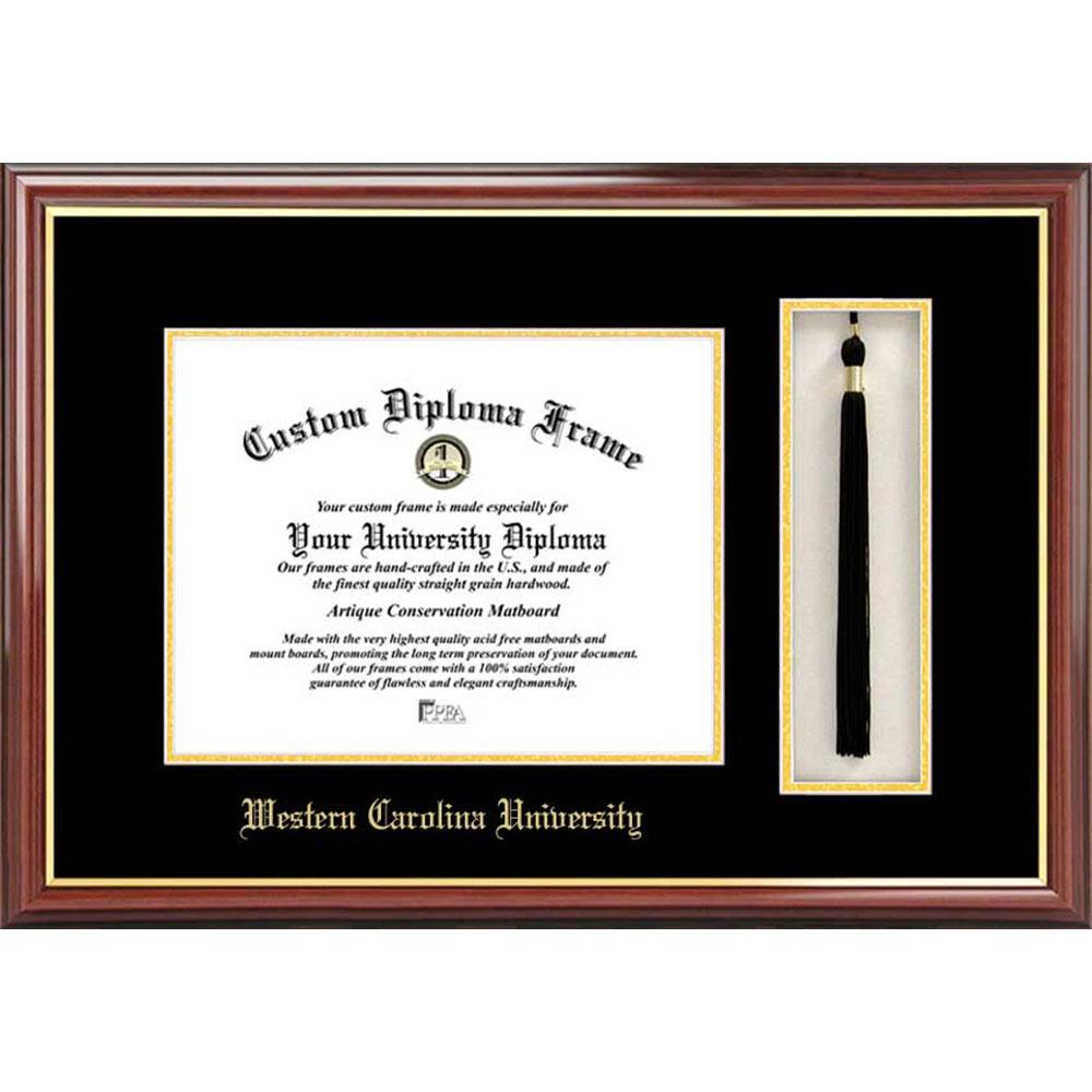 Western Carolina Universitytassel Box And Diploma Frame