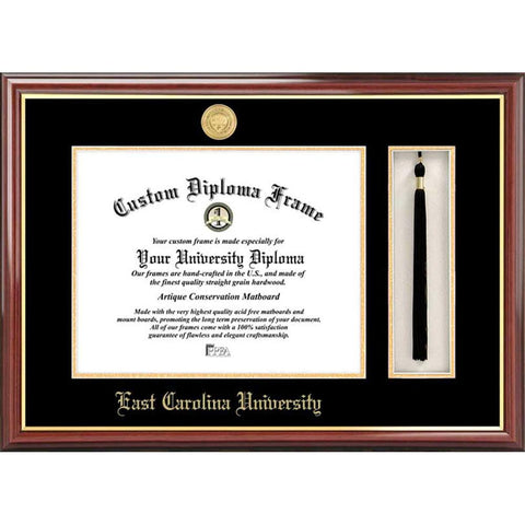 East Carolina University Tassel Box And Diploma Frame