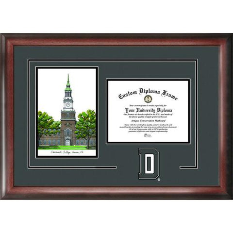 Dartmouth College Gold Embossed Diploma Frame With Limited Edition Lithograph