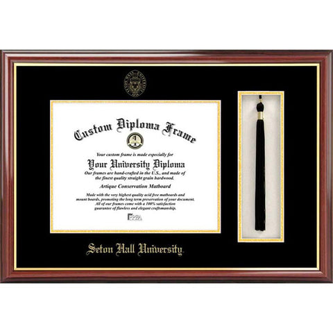 Seton Hall Tassel Box And Diploma Frame