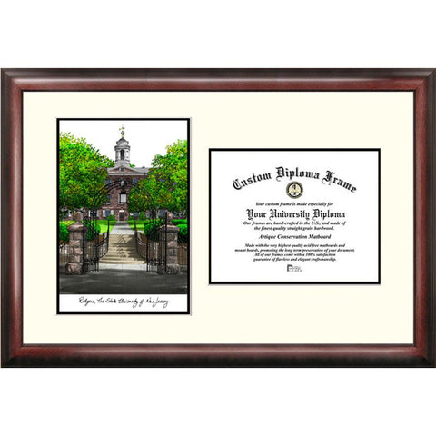 Rutgers "scholar" Diploma Frame