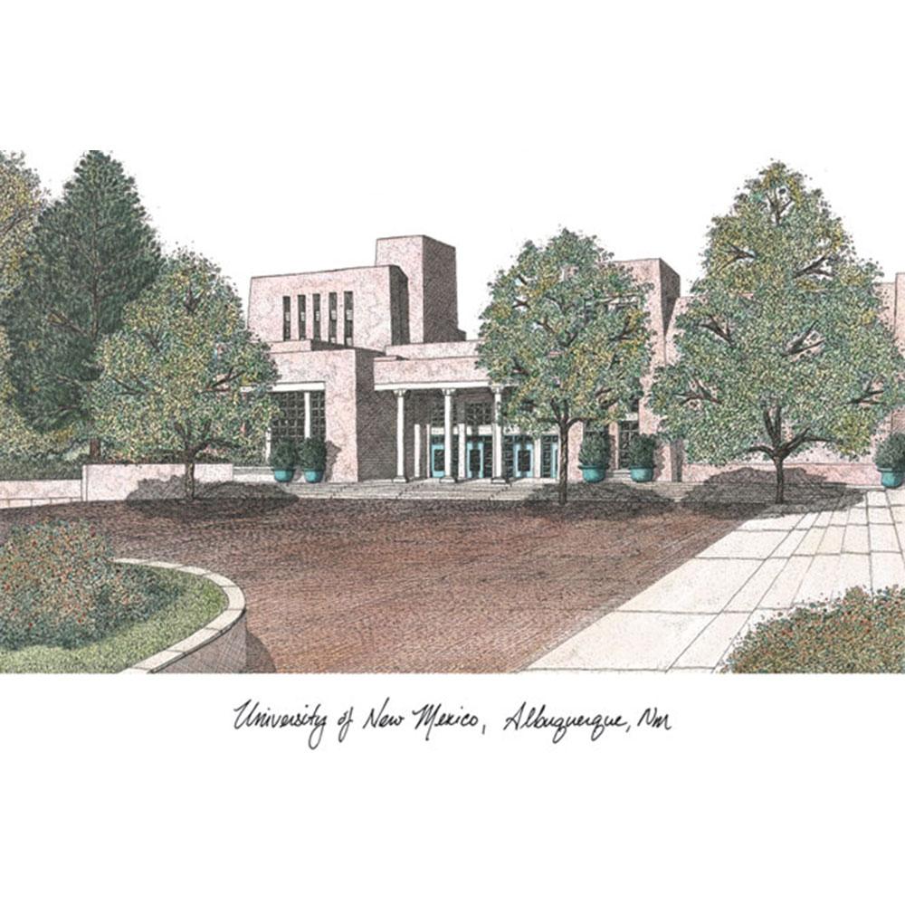 University Of New Mexico Lithograph Print