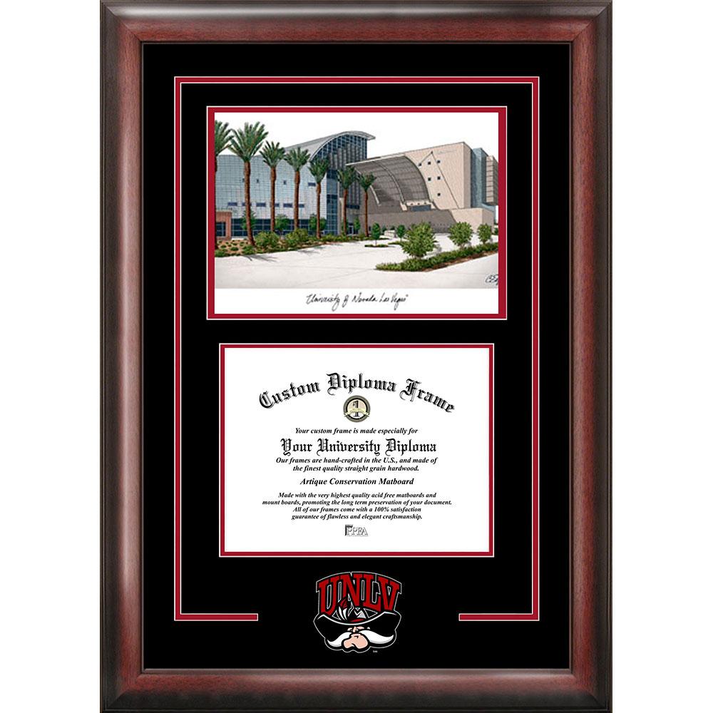 University Of Nevada ,las Vegas "spirit" Graduate Frame With Campus Image