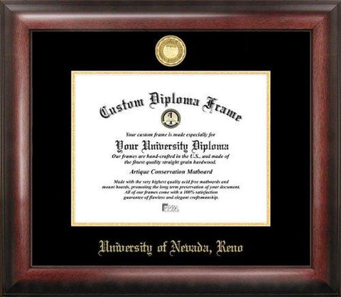 University Of Nevada Gold Embossed Diploma Frame