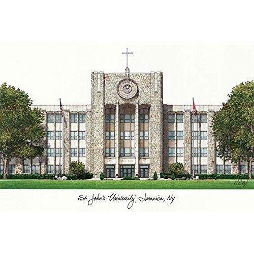 St. John's University Campus Images Lithograph Print