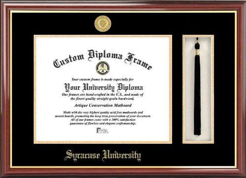 Syracuse University Tassel Box And Diploma Frame