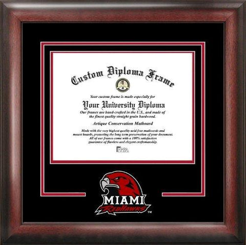 Miami University Ohio Spirit Diploma Frame