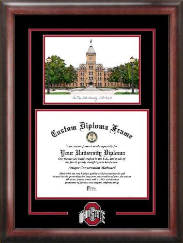 Ohio State University Spirit Graduate Frame With Campus Image