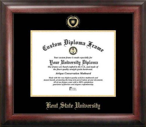 Kent State University Gold Embossed Diploma Frame