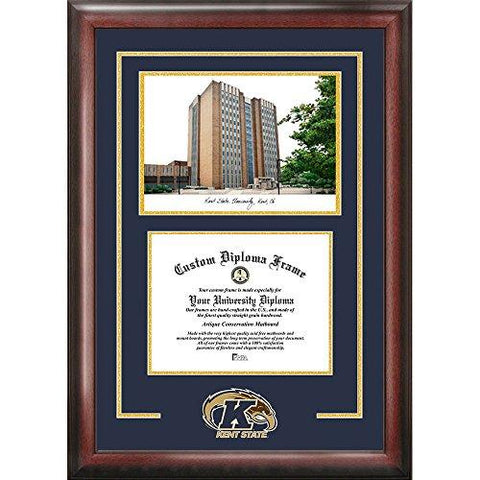 Kent State University Spirit Graduate Frame With Campus Image