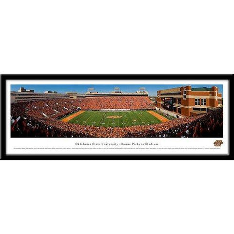 Oklahoma State Cowboys Boone Pickens Framed Panoramic Stadium Print