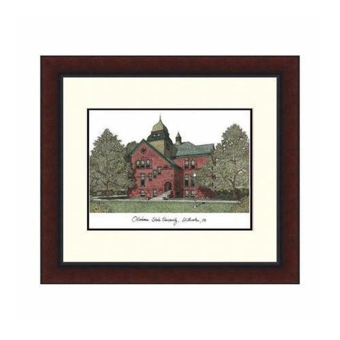 Campusimages Ok999lr Oklahoma State University Legacy Alumnus Framed Lithograph