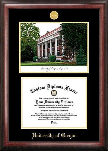 Oregon Ducks Diploma Frame With Limited Edition Lithograph