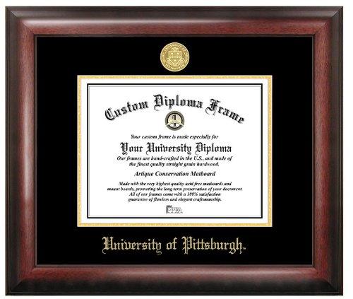 University Of Pittsburgh Gold Embossed Diploma Frame