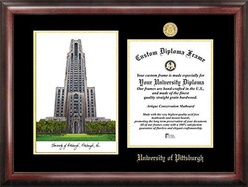 Pittsburgh Panthers Diploma Frame With Limited Edition Lithograph