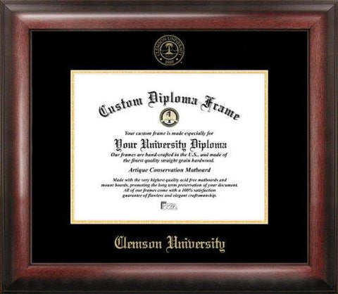 Clemson University Gold Embossed Diploma Frame