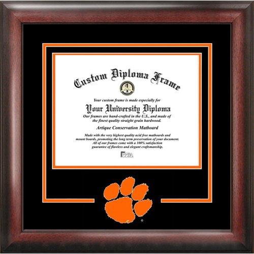 Ncaa Clemson Tigers Spirit Diploma Frame, 8.5 X 11, Mahogany