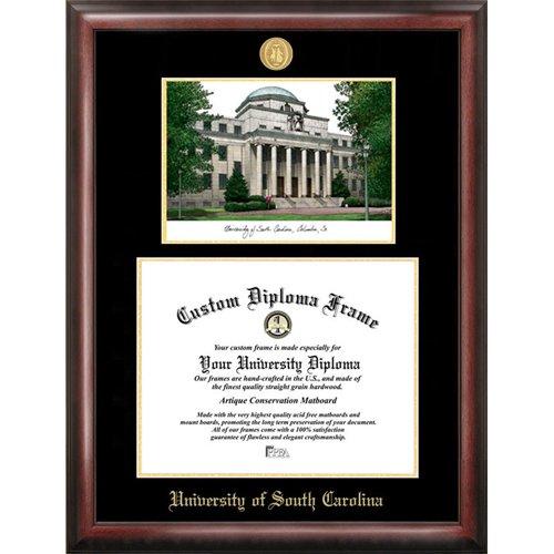 University Of South Carolina Gold Embossed Diploma Frame With Limited Edition...