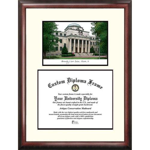 South Carolina Gamecocks Framed Scholar Diploma Frame With Lithograph