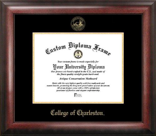 College Of Charleston Gold Embossed Diploma Frame