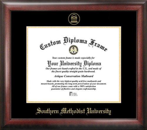 Southern Methodist University Gold Embossed Diploma Frame