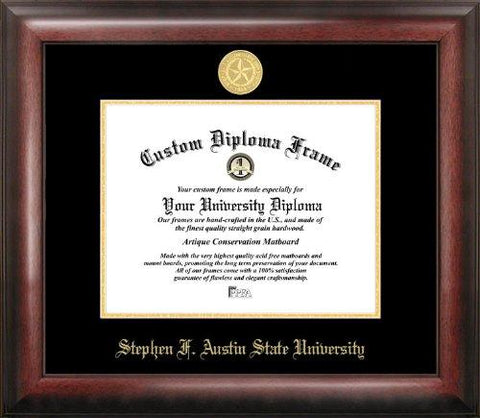 Stephen F Austin Gold Embossed Diploma Frame