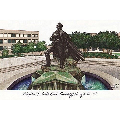 Stephen F Austin Campus Images Lithograph Print