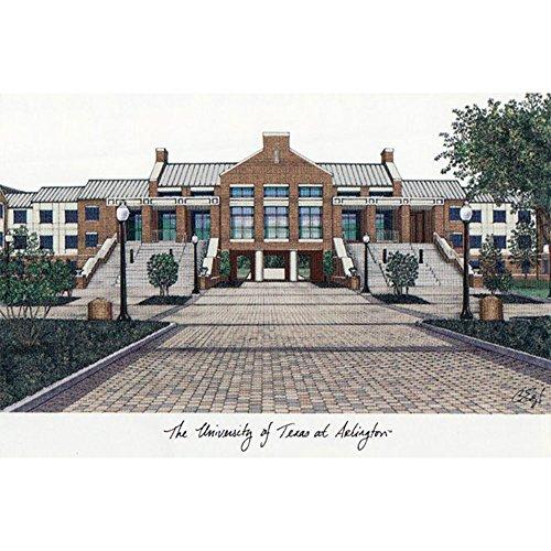 University Of Texas, Arlington Campus Images Lithograph Print