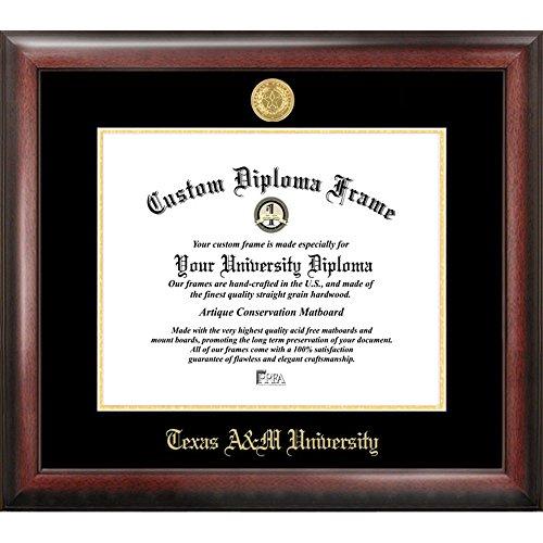 Texas A&m Aggies Gold Embossed Diploma Frame