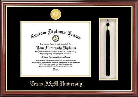 Texas A&m University Tassel Box And Diploma Frame