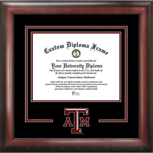 Ncaa Texas A&m Aggies Spirit Diploma Frame, 12.5 X 16, Mahogany