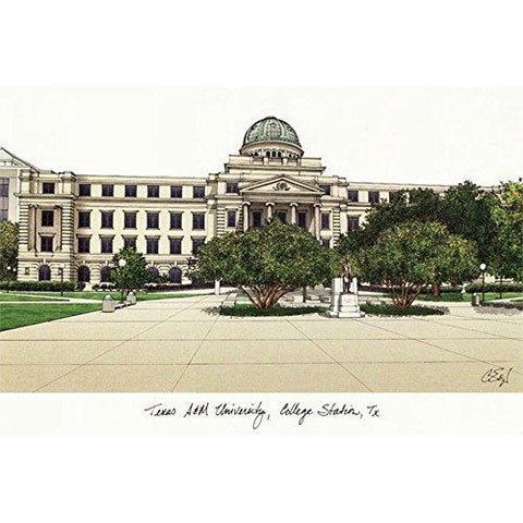 Texas A&m University, College Station Limited Edition Lithograph