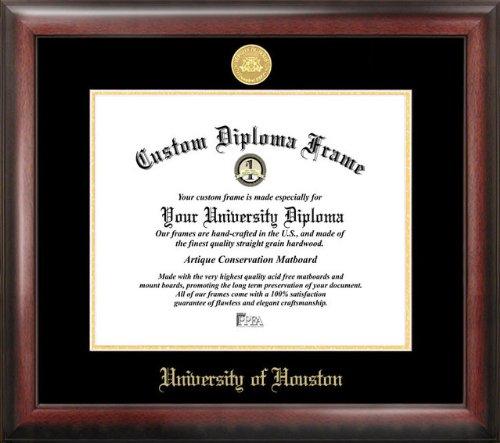 University Of Houston Gold Embossed Diploma Frame