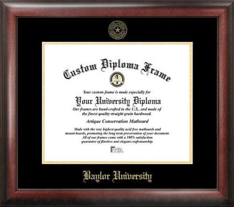 Baylor University Bears Gold Embossed Diploma Frame