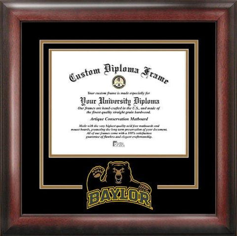 Baylor University Bears Spirit Diploma Frame