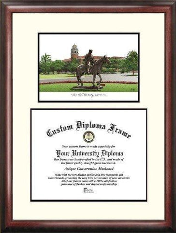 Campusimages Tx960lv Texas Tech University Legacy Scholar Diploma Frame