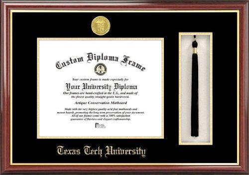 Texas Tech University Tassel Box And Diploma Frame