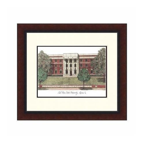 Campusimages Tx984lr Sul Ross State University Legacy Alumnus Framed Lithograph