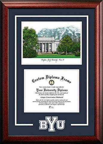 Brigham Young University Graduate Frame With Campus Image