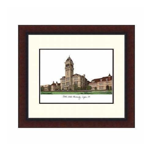 Campusimages Ut997lr Utah State University Legacy Alumnus Framed Lithograph