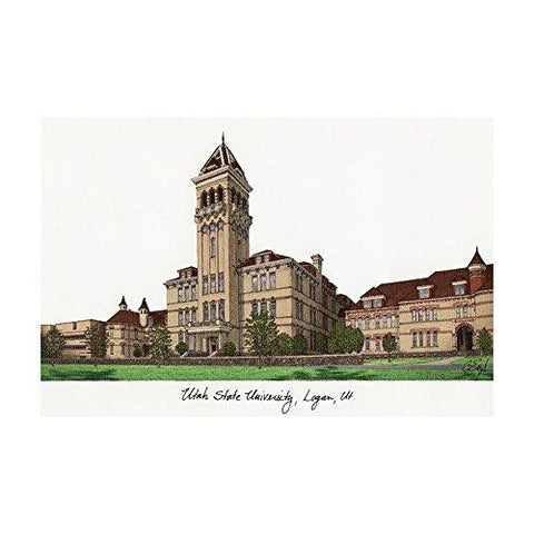 Campus Images Utah State University Campus Images Lithograph Print